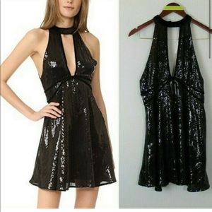 Free People  Size 6 Film Noir Sequined Dress